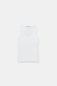 SEMI-SHEER COMBINATION KNIT TOP