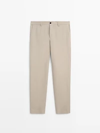 Linen suit trousers