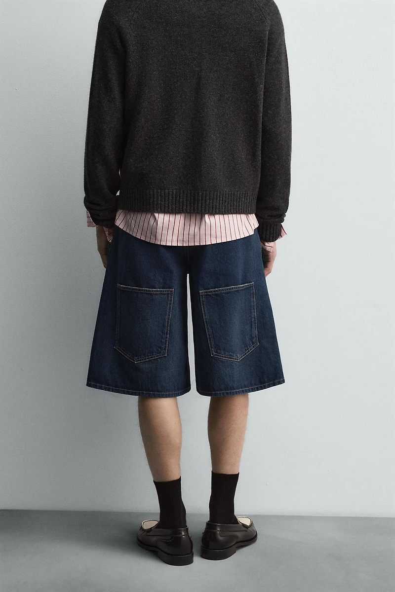 DENIM BERMUDA JORTS HARRY LAMBERT FOR ZARA X DISNEY