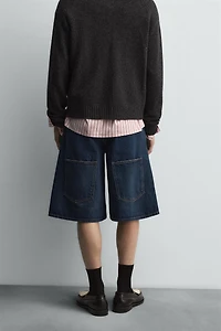 DENIM BERMUDA JORTS HARRY LAMBERT FOR ZARA X DISNEY