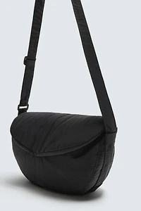 FLAP NYLON CROSSBODY BAG