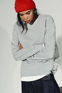 COMBINATION PLUSH SWEATSHIRT