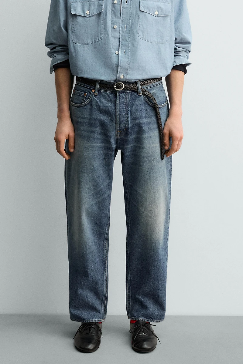 RELAXED STRAIGHT FIT JEANS AARON LEVINE X ZARA