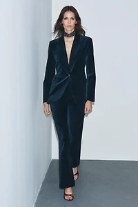 FLARE VELVET PANTS ZW COLLECTION