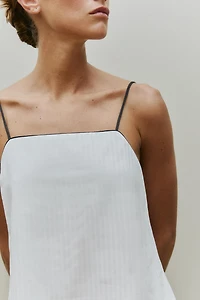 STRIPED JACQUARD NIGHTGOWN