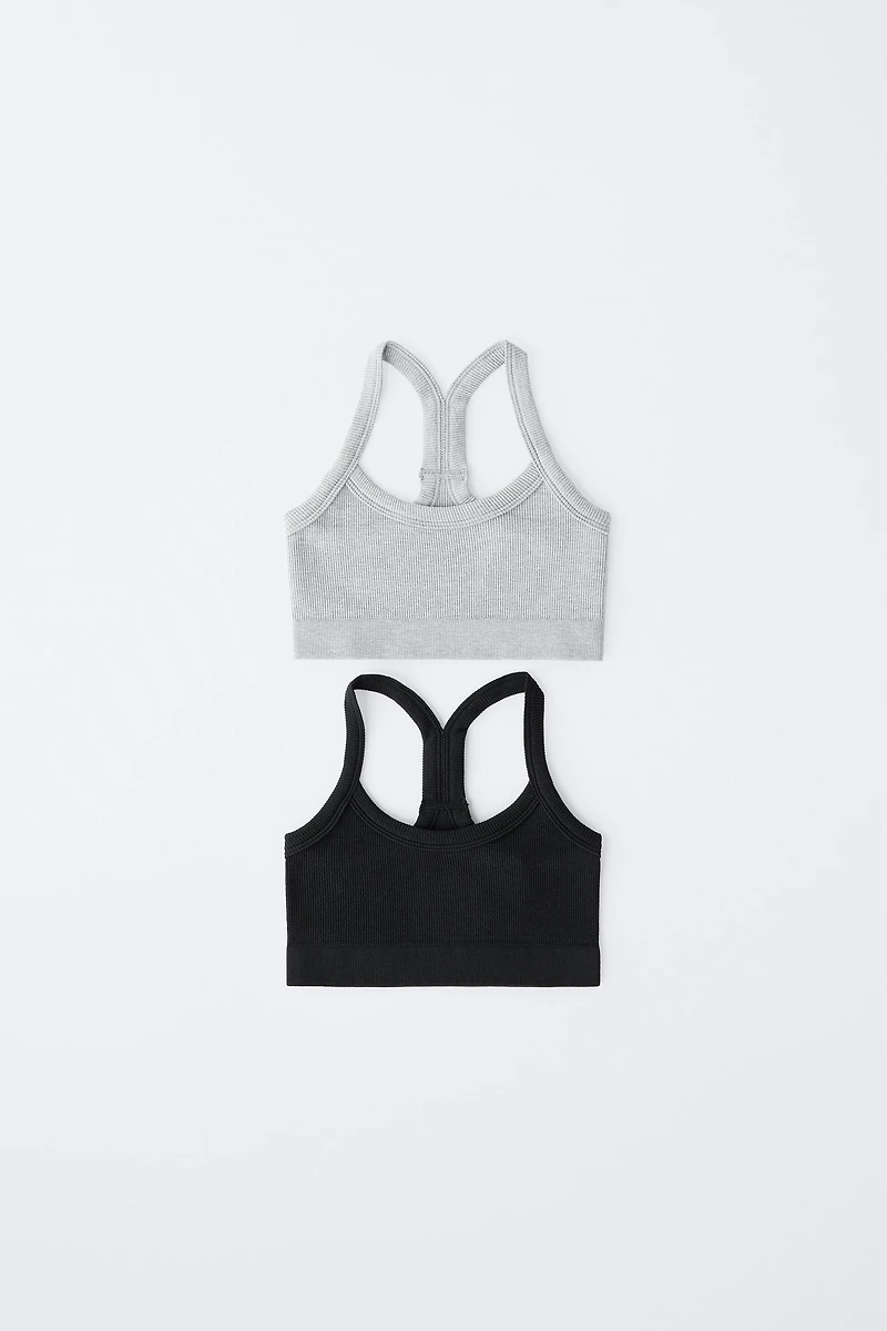 8-14 YEARS/ TWO-PACK OF SEAMLESS TOPS