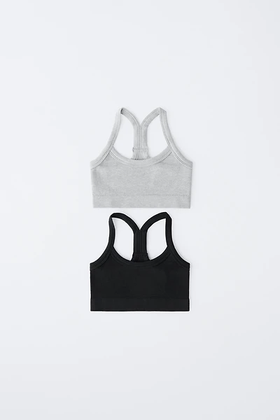 8-14 YEARS/ TWO-PACK OF SEAMLESS TOPS