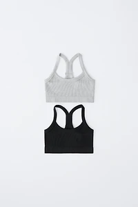 8-14 YEARS/ TWO-PACK OF SEAMLESS TOPS