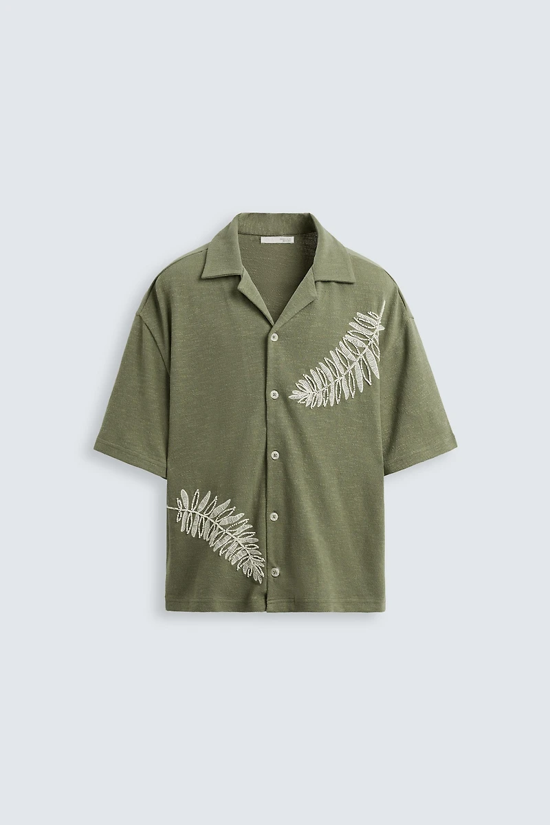 CHEMISE BRODERIE PERLES