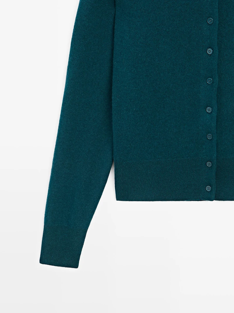 Cardigan en laine mélangée