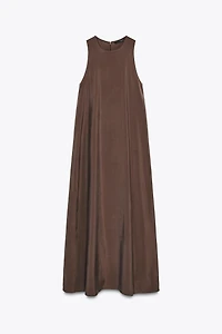 ROBE MI-LONGUE FLUIDE À VOLUME
