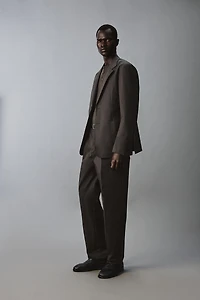RELAXED FIT COTTON BLEND SUIT JACKET