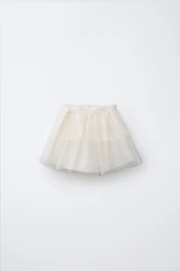 RUFFLED TULLE SKIRT