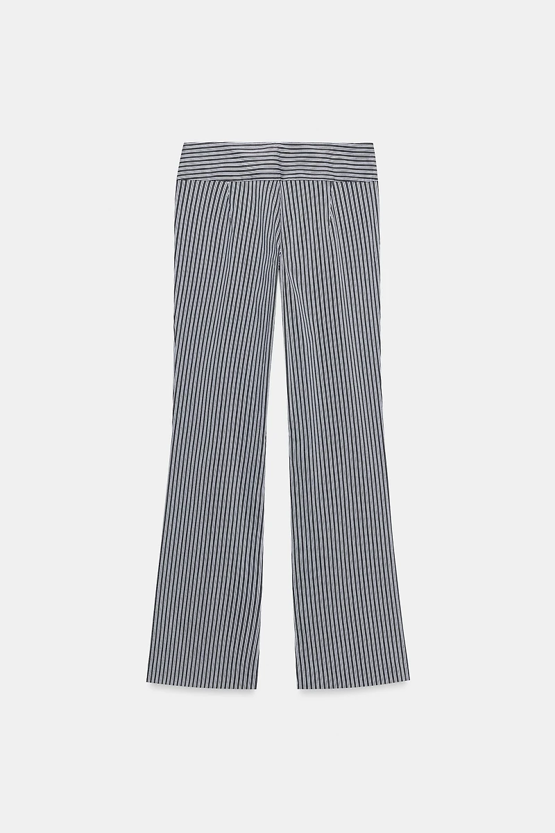 STRIPED FLARE PANTS