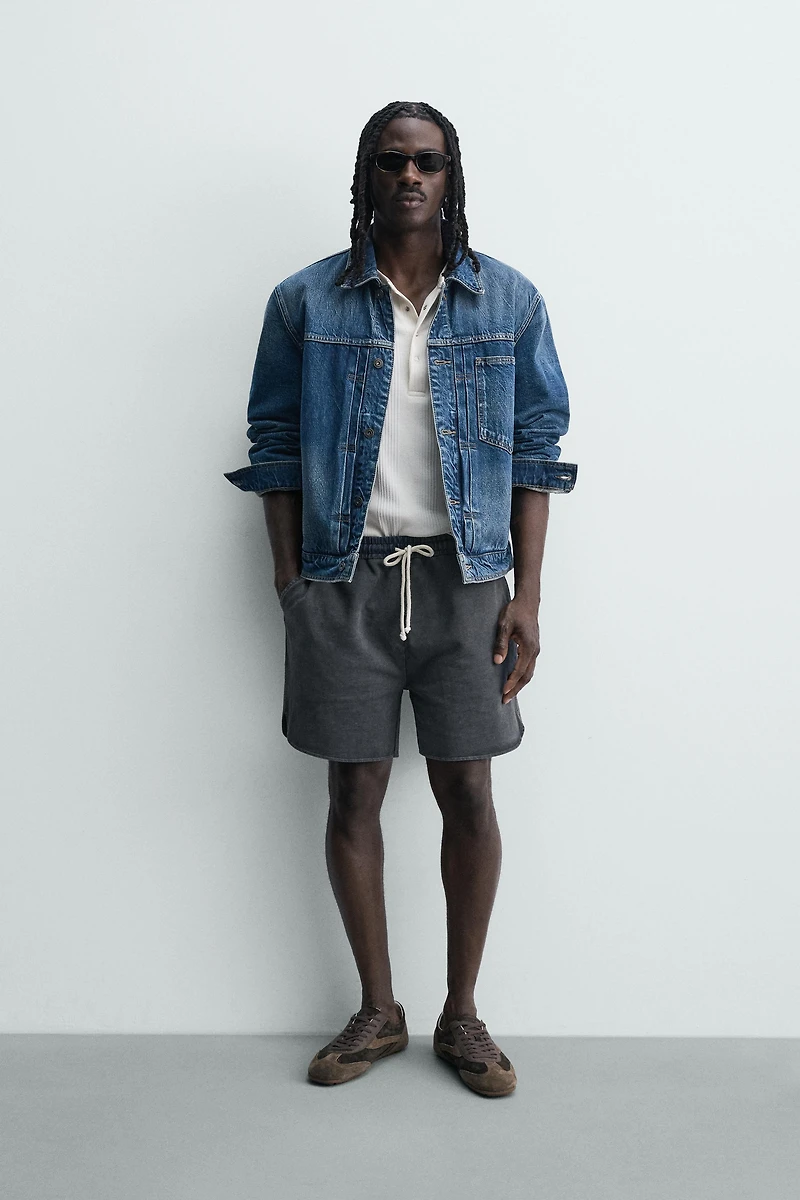 WASHED JOGGER SHORTS