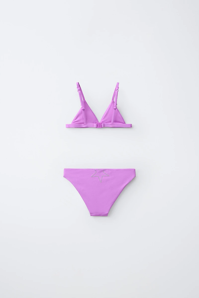AGES 6-14 | STAR STUD TEXTURE BIKINI