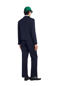 FLARE FIT PINSTRIPE SUIT PANTS