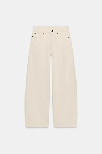 ZW COLLECTION MID-RISE LOOSE BARREL JEANS