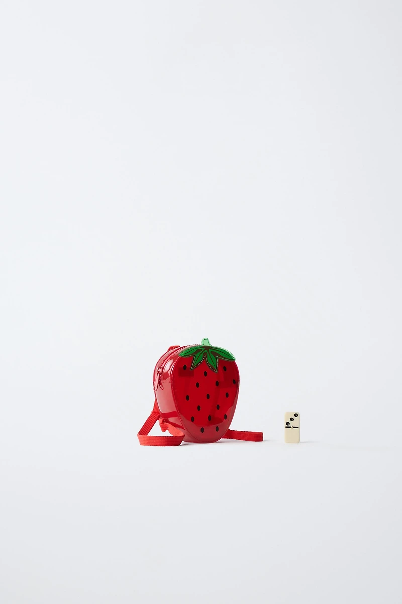 STRAWBERRY VINYL BACKPACK