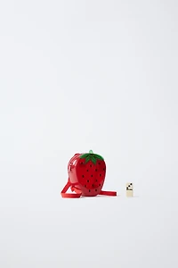 STRAWBERRY VINYL BACKPACK