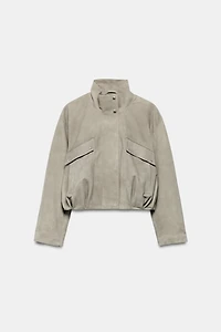 ZW COLLECTION LIMITED EDITION SUEDE LEATHER JACKET
