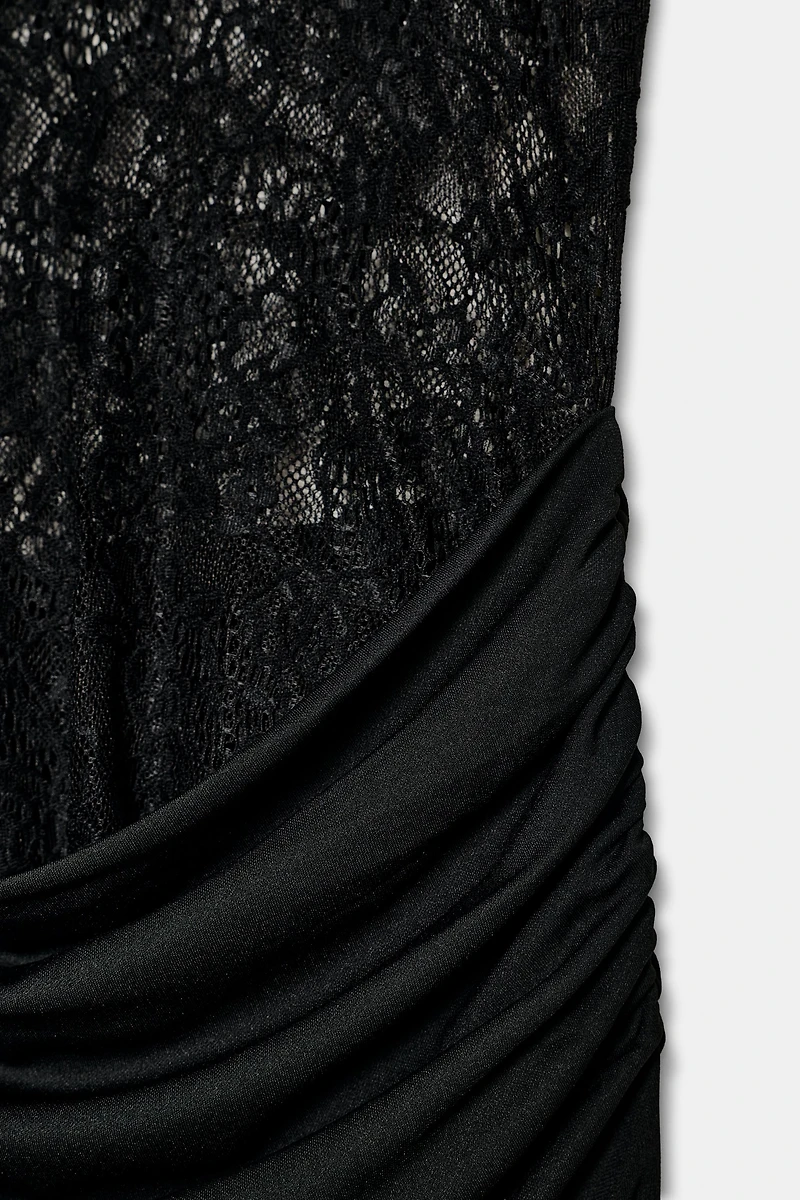 COMBINATION HALTER DRESS