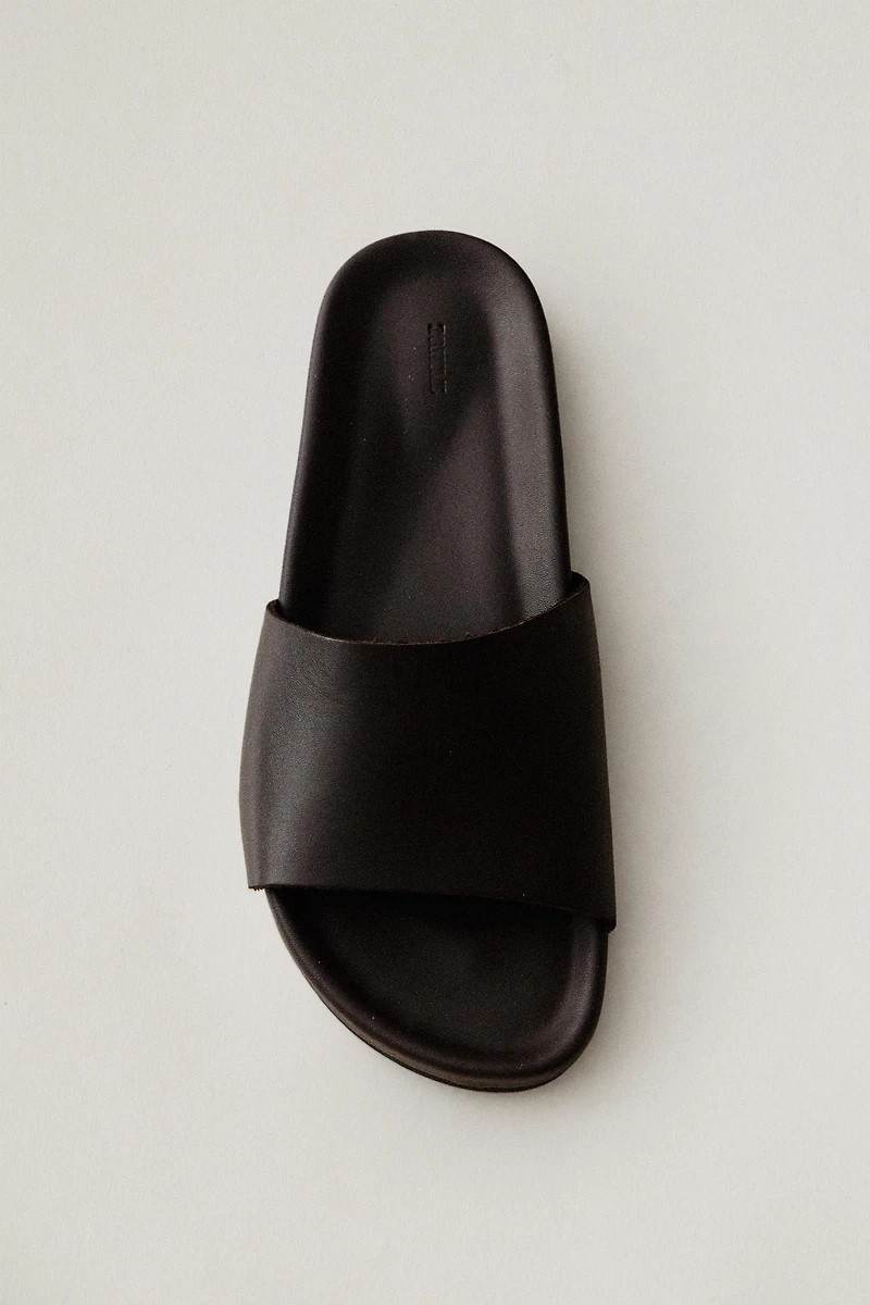 LEATHER SLIDES