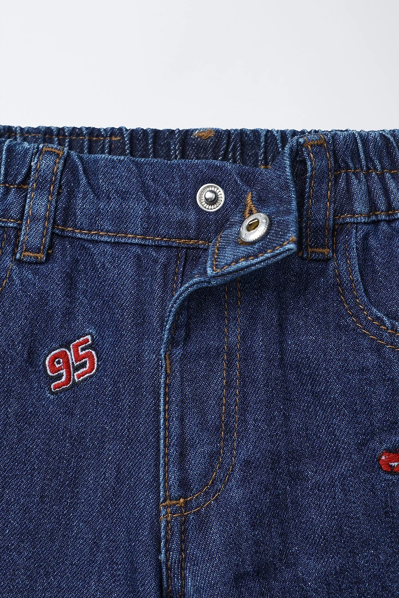 CARS LIGHTNING MCQUEEN EMBROIDERED BAGGY JEANS © DISNEY
