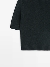 Pull en maille manches courtes