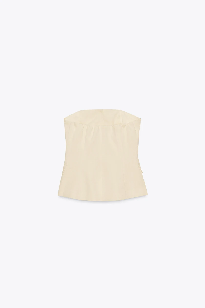 BUTTONED VEST TOP