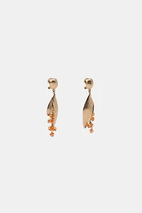 BEADED FLOWER EARRINGS