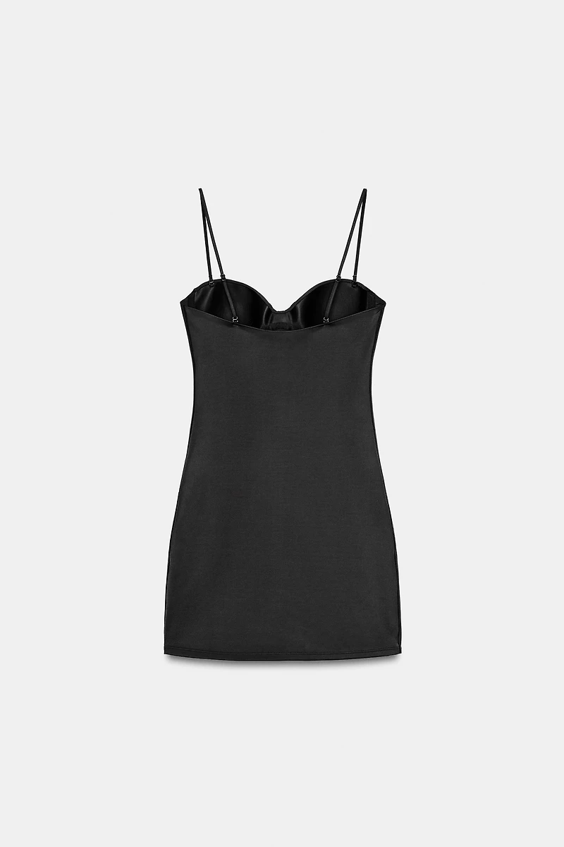 SHORT POLYAMIDE BLEND DRESS