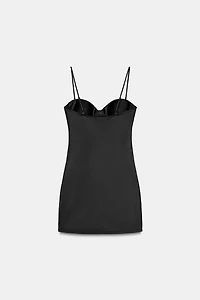 SHORT POLYAMIDE BLEND DRESS
