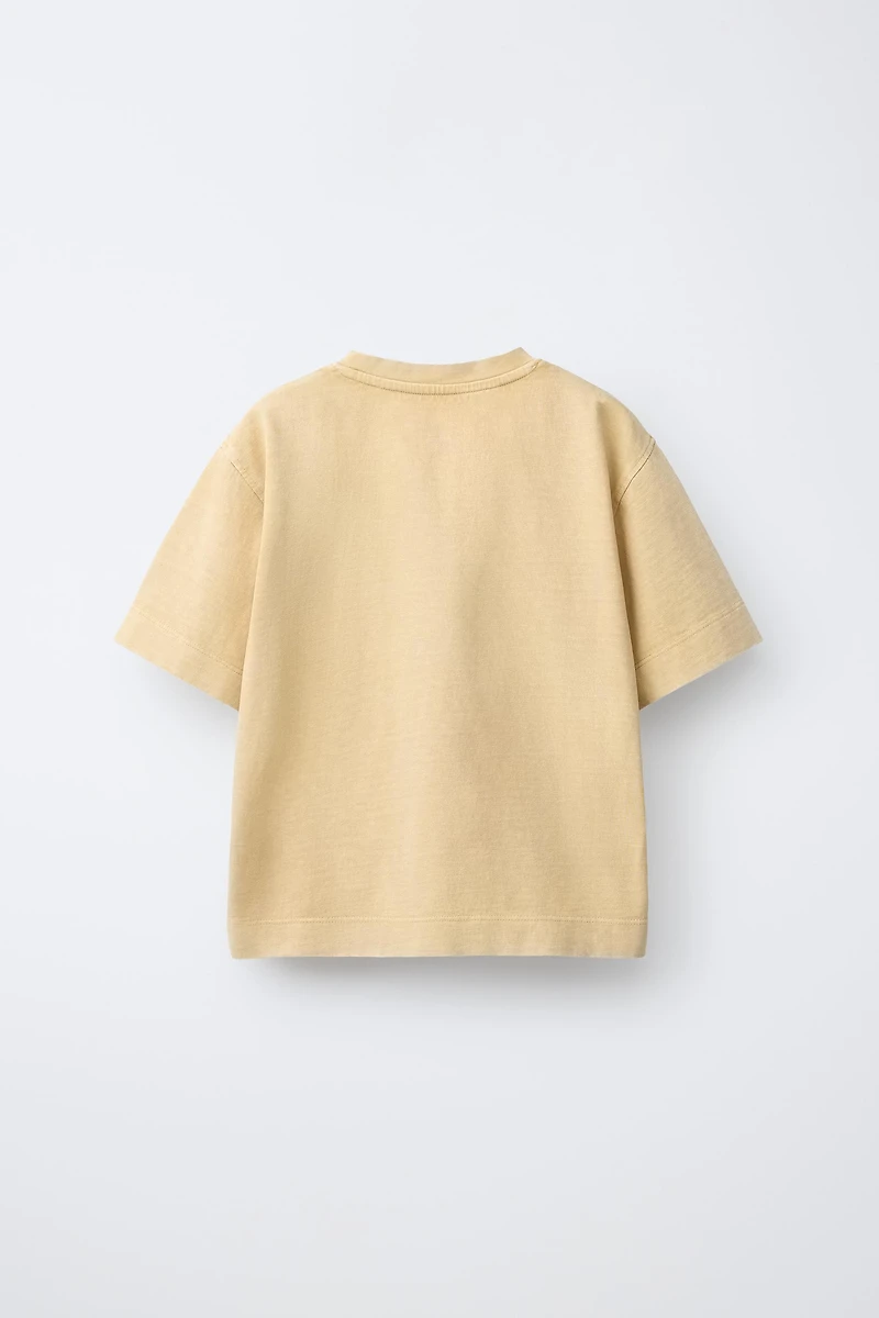 HEAVY WEIGHT WASHED EFFECT T-SHIRT
