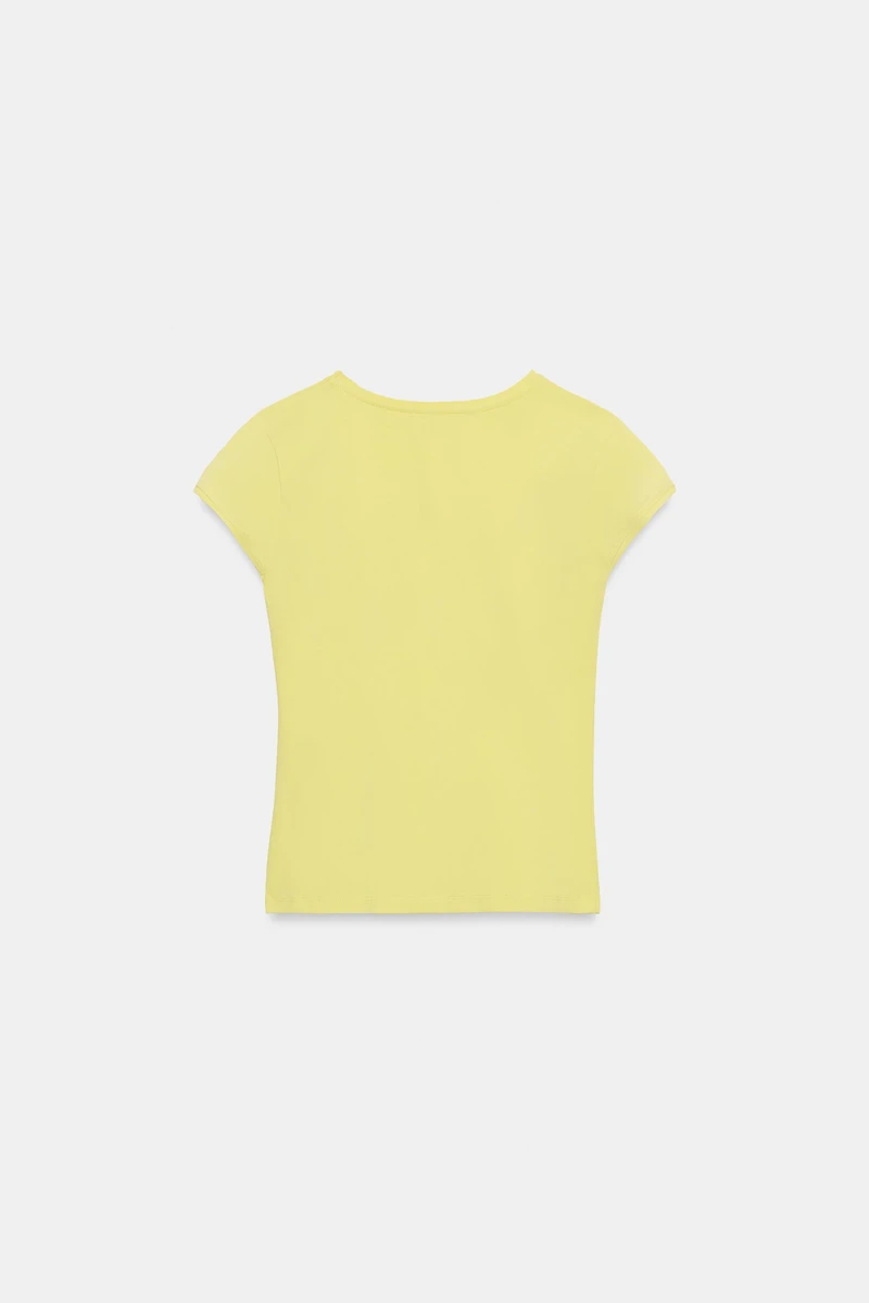 TEXT PRINT SHORT SLEEVE T-SHIRT