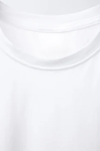 PLAIN RUFFLE T-SHIRT