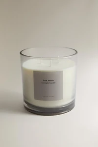 G) DARK AMBER SCENTED CANDLE