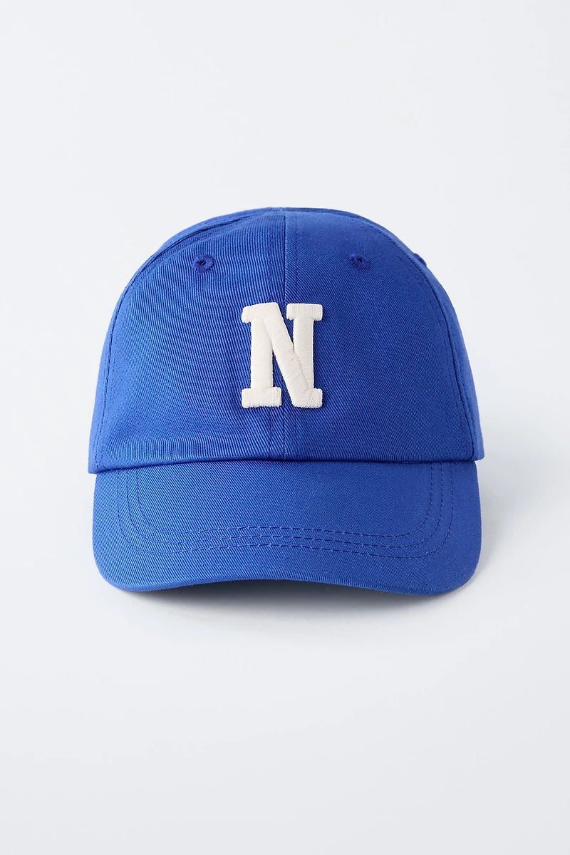 INITIAL EMBROIDERED CAP