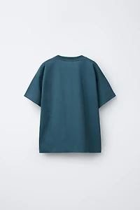 TEXT PRINT T-SHIRT AND BERMUDA SET