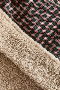 PLAID CARREAUX ANIMAUX DE COMPAGNIE NOËL