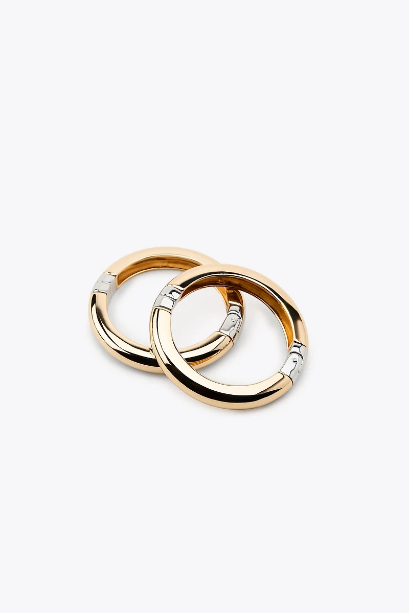 2-PACK OF COMBINED CUFF BRACELETS