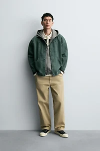 WASHED TEXTURED OVERSHIRT
