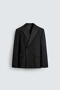 DOUBLE BREASTED TUXEDO BLAZER