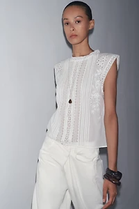 BLOUSE ENTRE-DEUX SANS MANCHES ZW COLLECTION