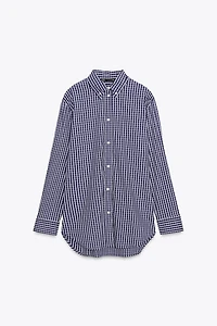 PLAID POPLIN SHIRT