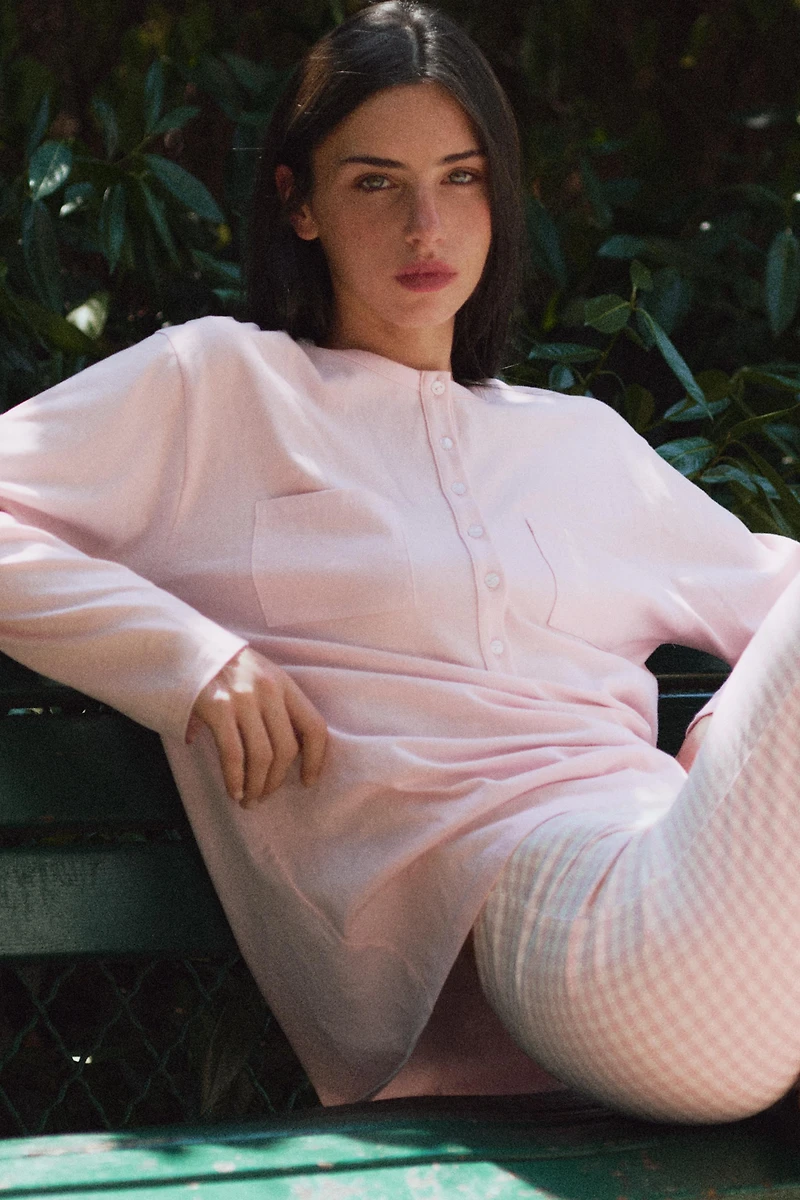 HENLEY T-SHIRT WITH POCKETS