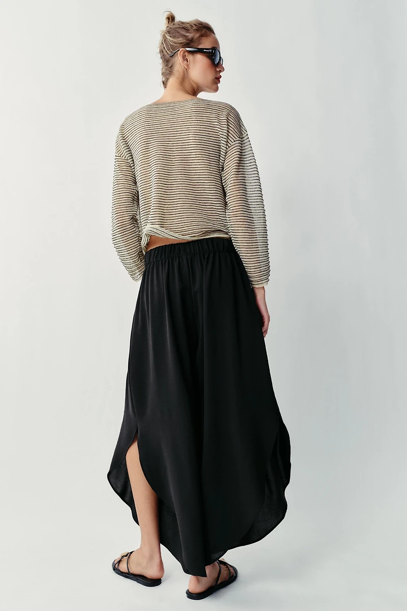 FLOWY VENTED PANTS