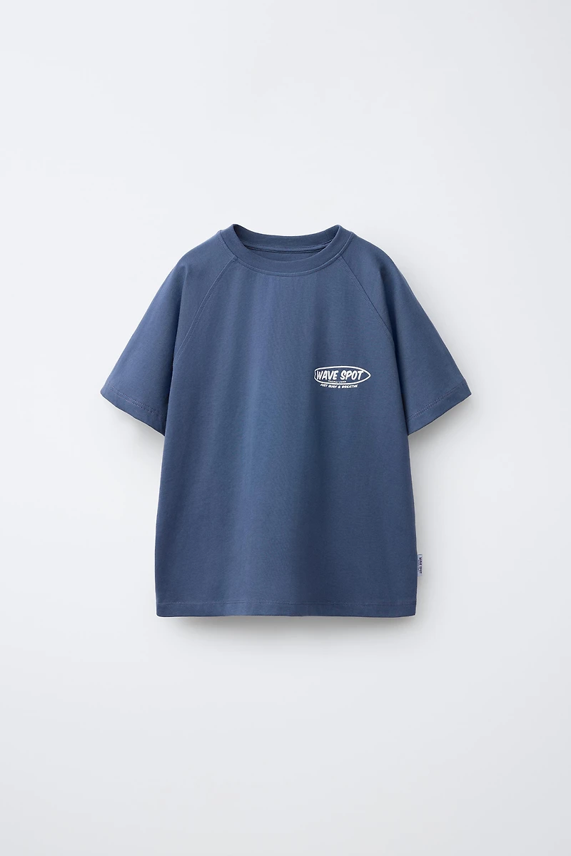 ENSEMBLE T-SHIRT ET BERMUDA À INSCRIPTION