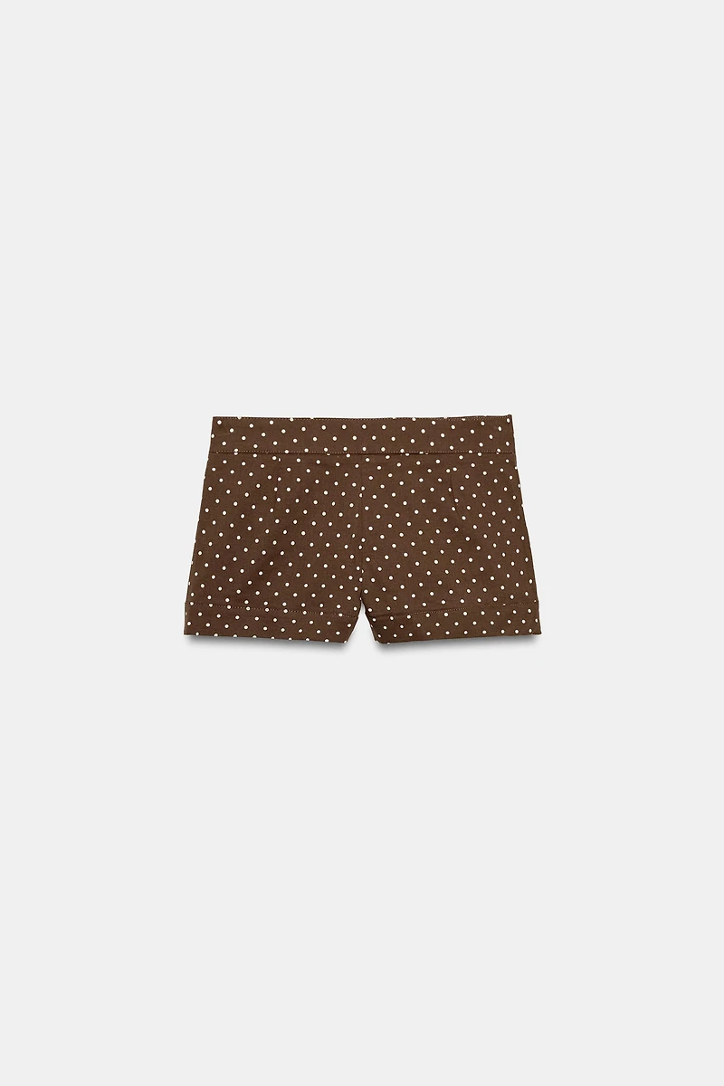 POLKA DOT MINI SHORTS