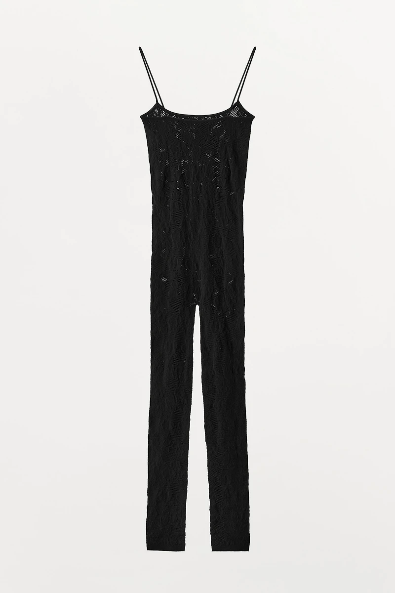 LONG SEAMLESS LACE JUMPSUIT